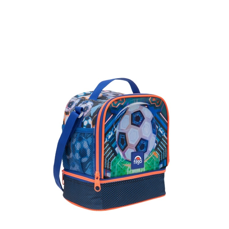 Lunchera Filgo 3D Futbol Azul Art.LCH26-3D-003